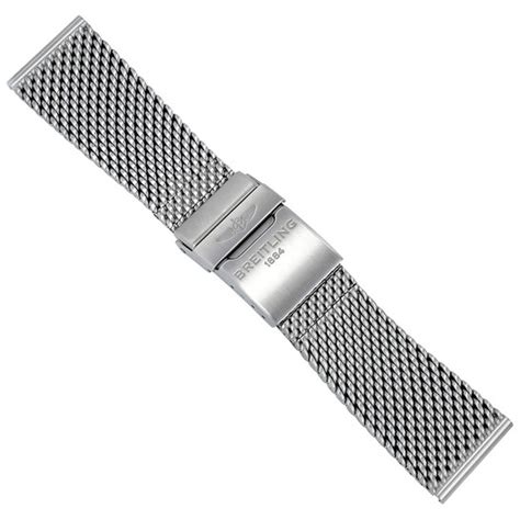 breitling mesh bracelet 24mm|aftermarket Breitling bracelet.